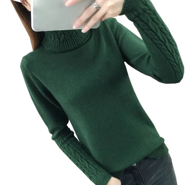 Warm Turtleneck Sweater for women