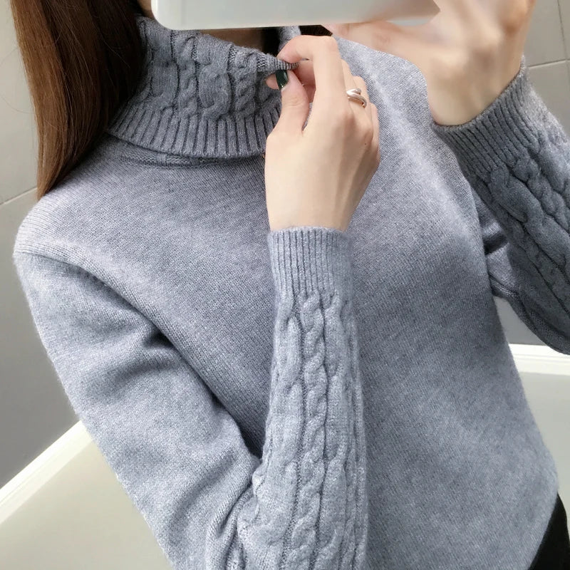 Warm Turtleneck Sweater for women