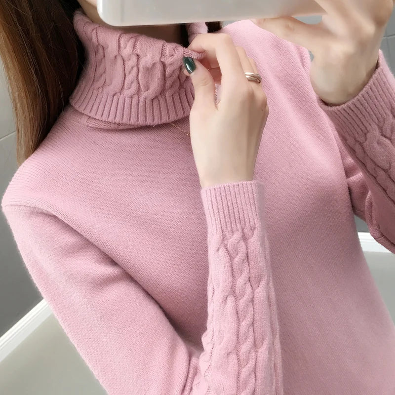 Warm Turtleneck Sweater for women