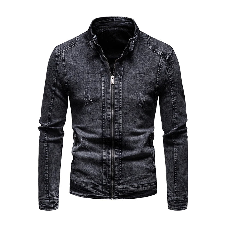 Retro slim fit jacket for men