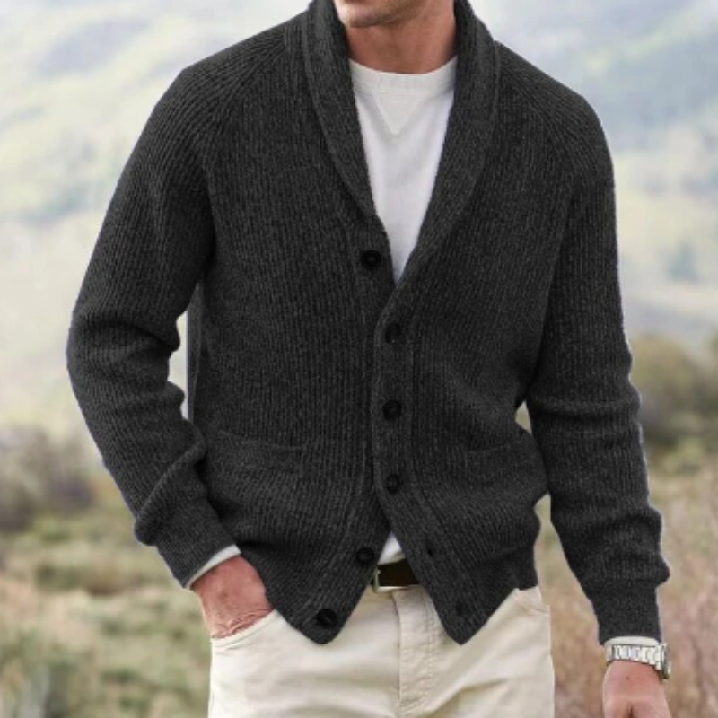 Vintage men's cardigan with V-neck