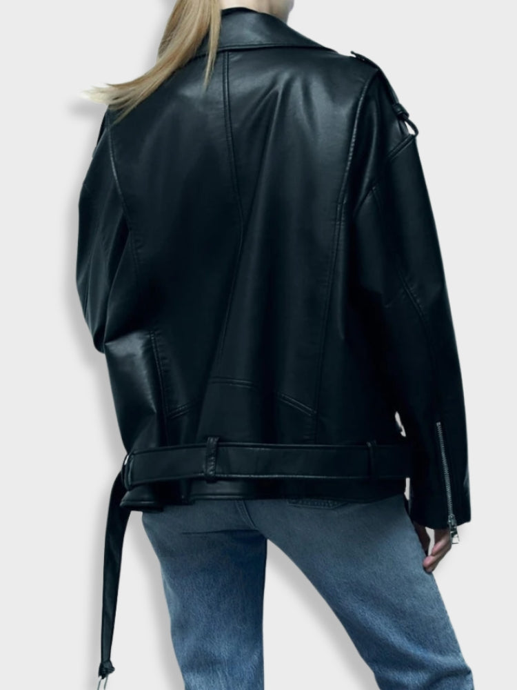 Black Leather Jacket for women