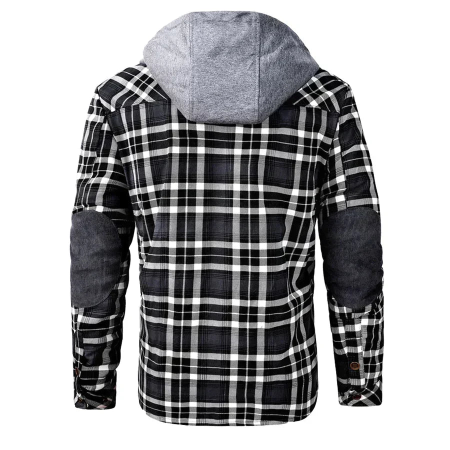 Winter jacket made of flannel and fleece