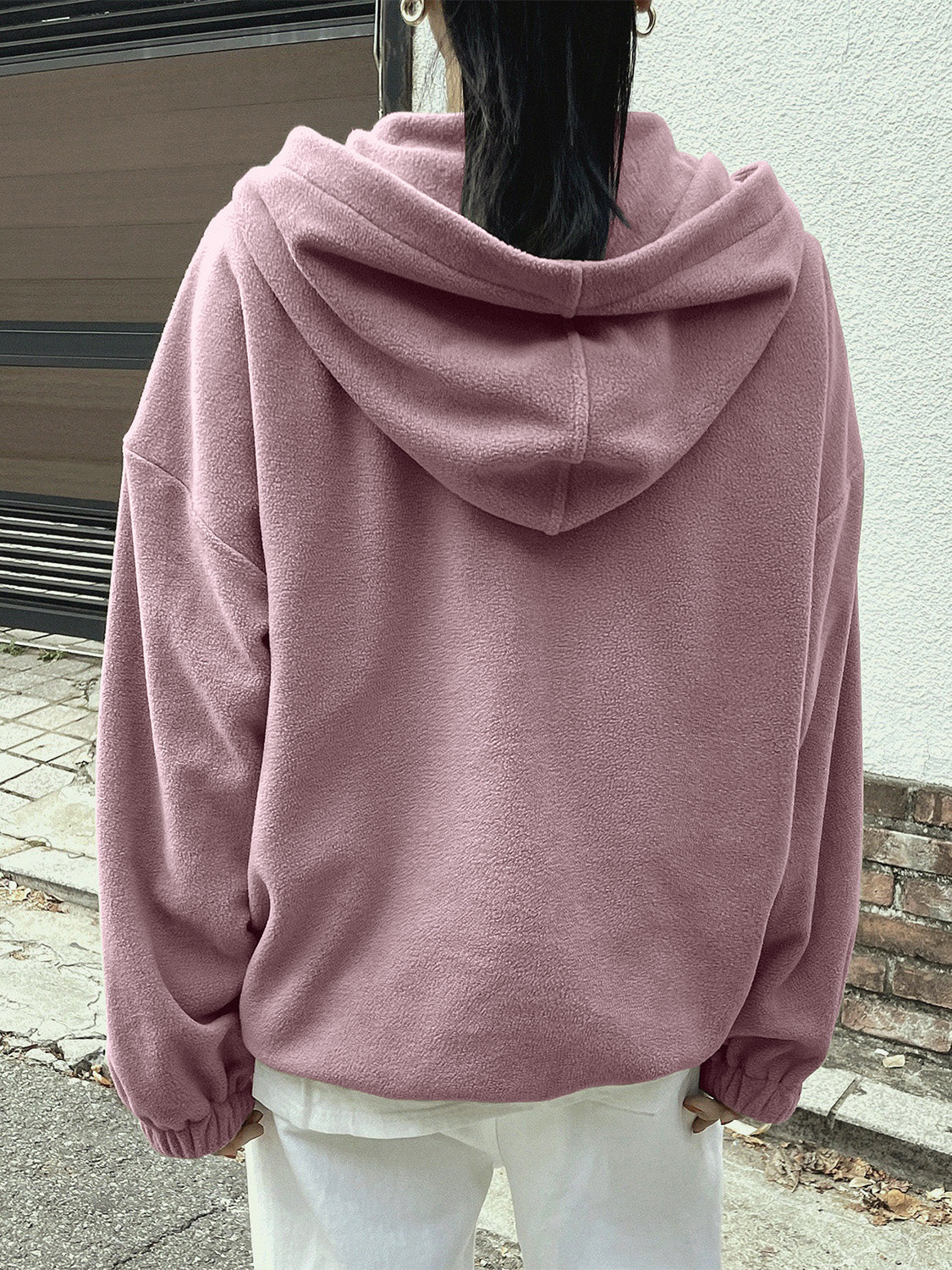 Mountain Quarter Zip Long Sleeve Hoodie