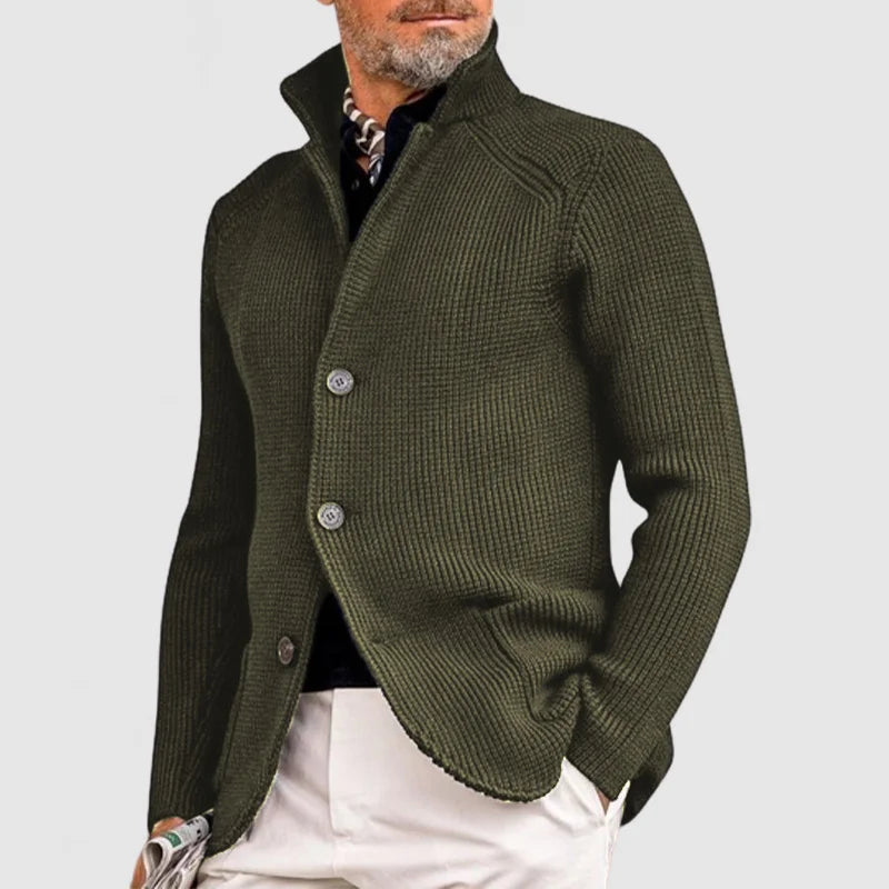 Elegant knitted cardigan for men