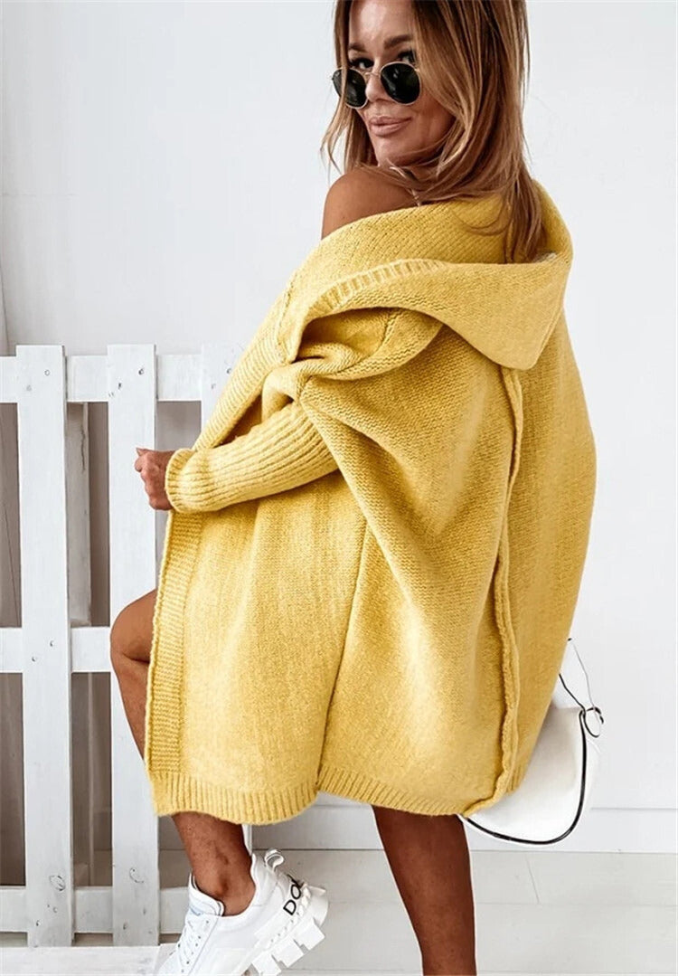 Oversized Hooded Cardigan