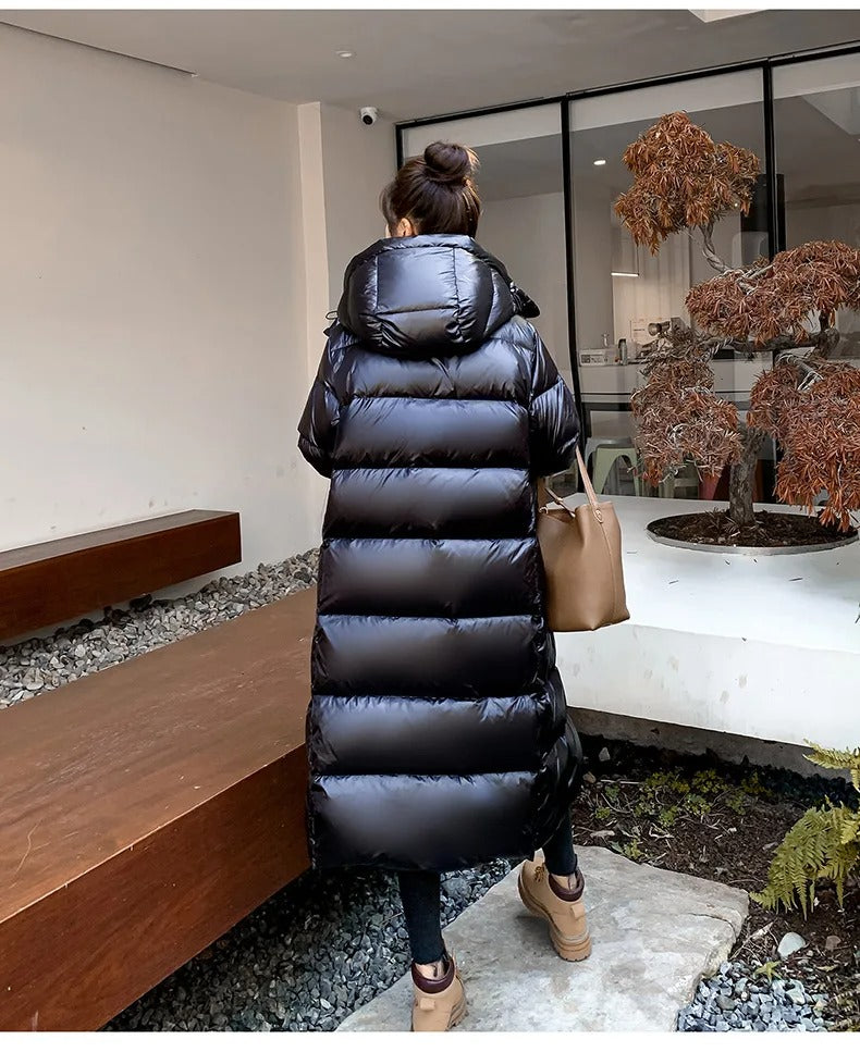 Juliana - Long Hooded Puffer Jacket