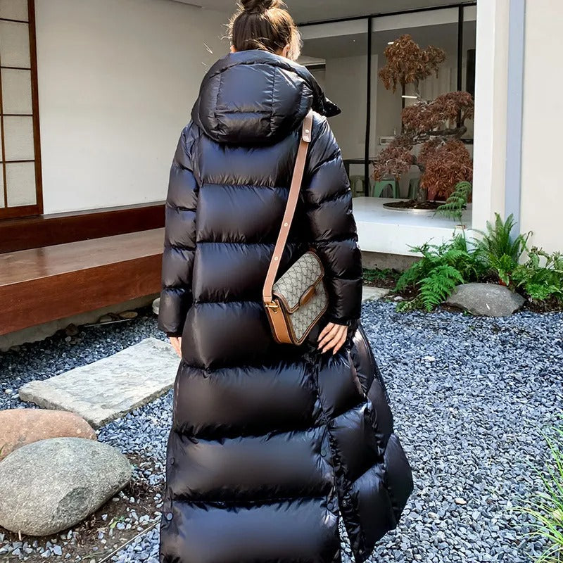 Juliana - Long Hooded Puffer Jacket