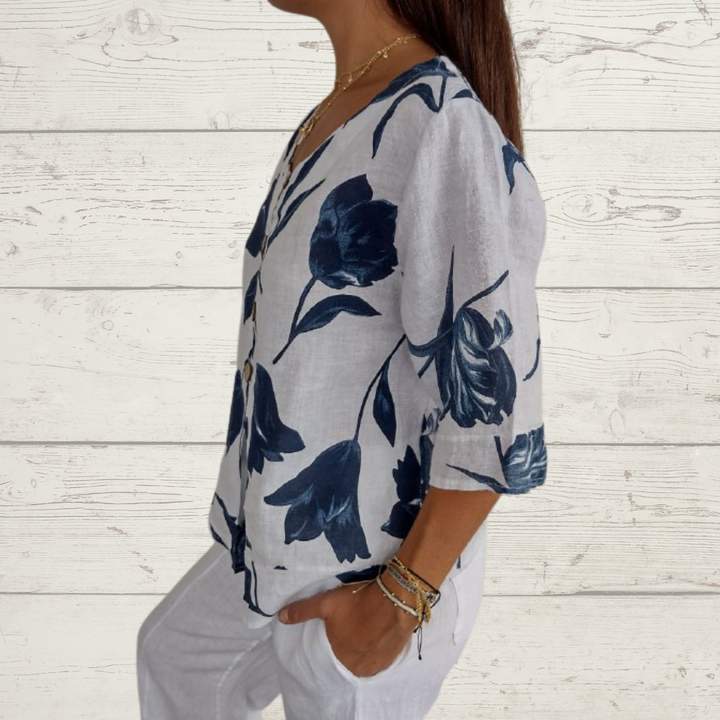 Ella - Elegant Floral Blouse