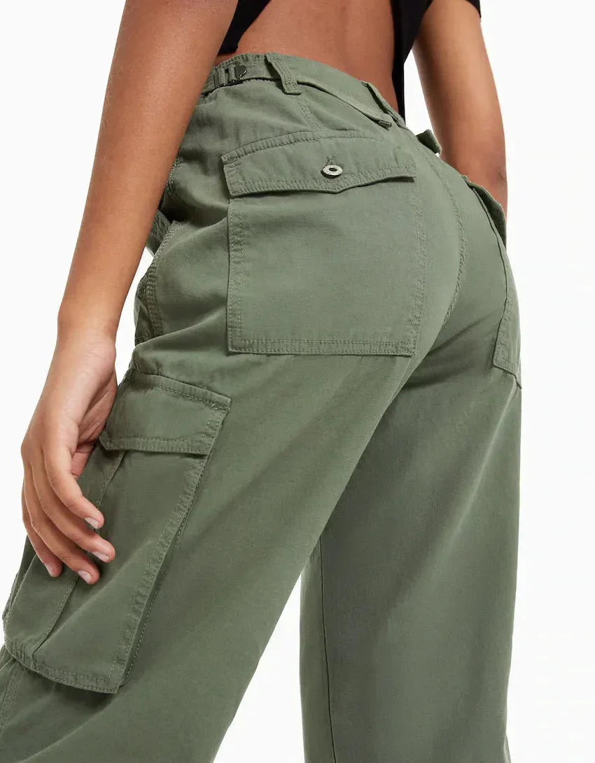 Adjustable Waist Cargo Pants for women