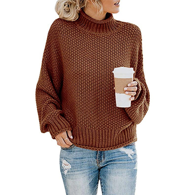 Elegant Mock Neck Jumper for women