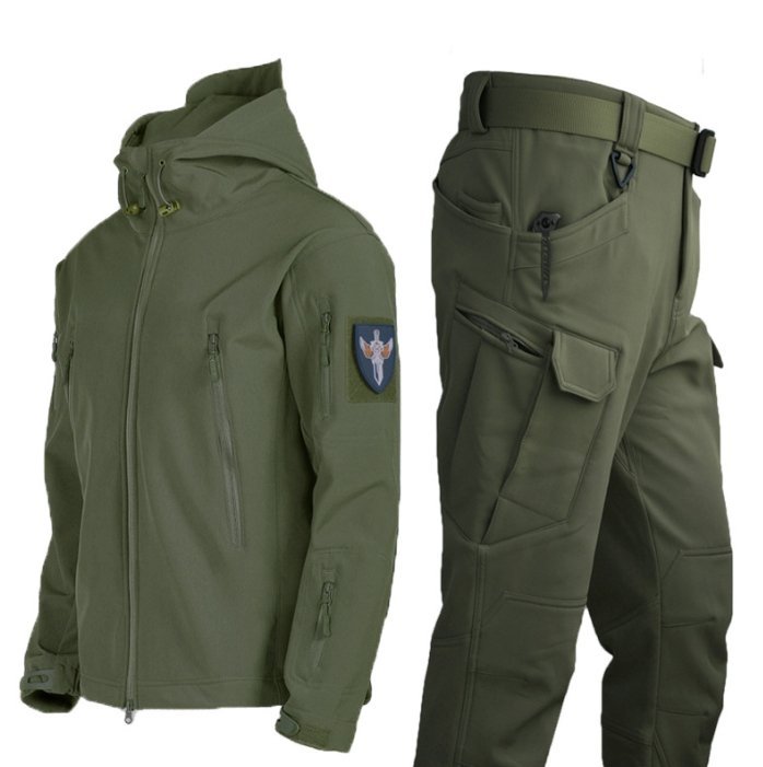 Waterproof military jacket and trousers