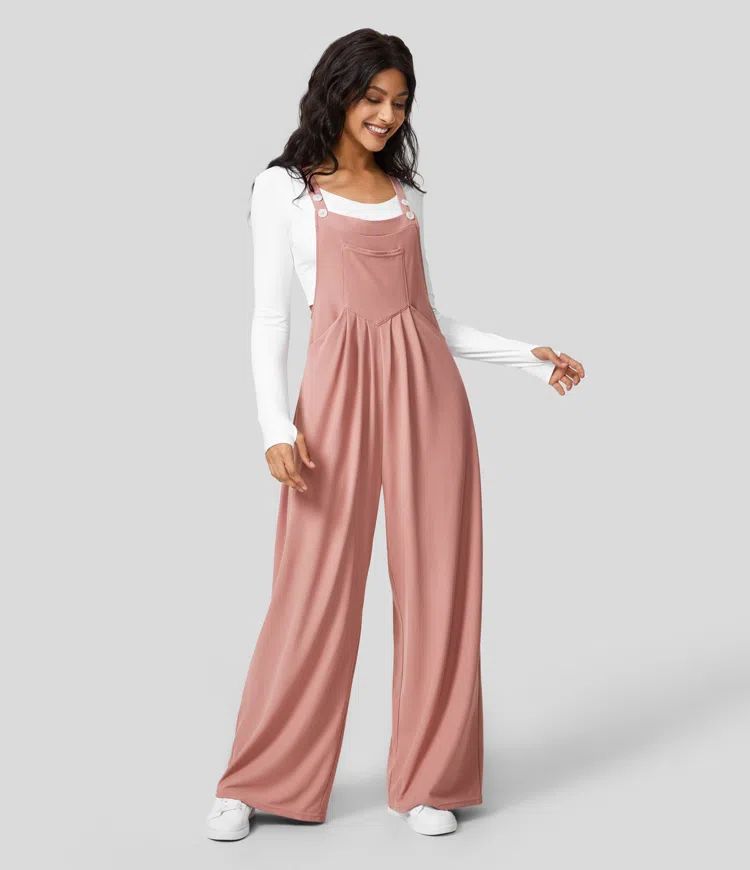 Elhart | Casual Overall Wide-Leg Pants