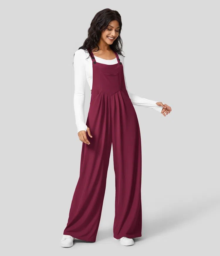 Elhart | Casual Overall Wide-Leg Pants