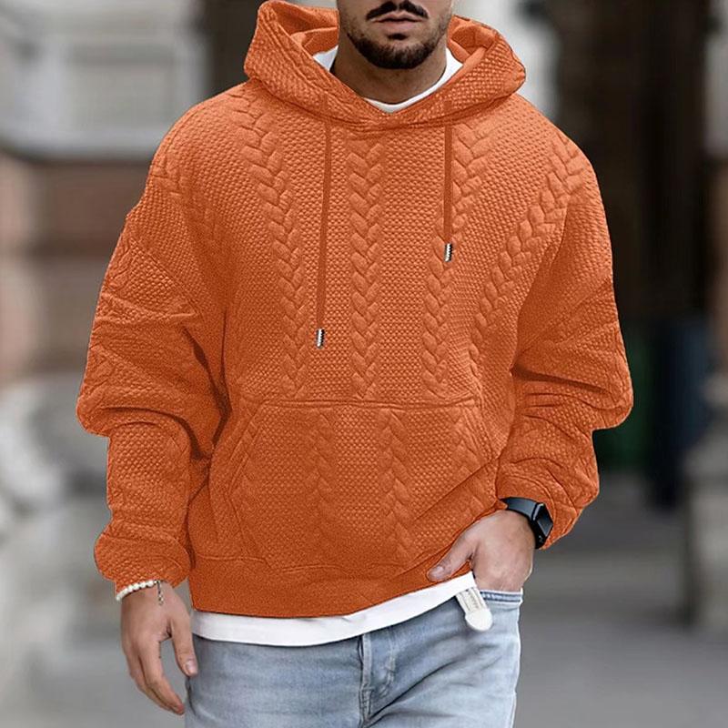 Hooded sweatshirt for men with kangaroo pocket