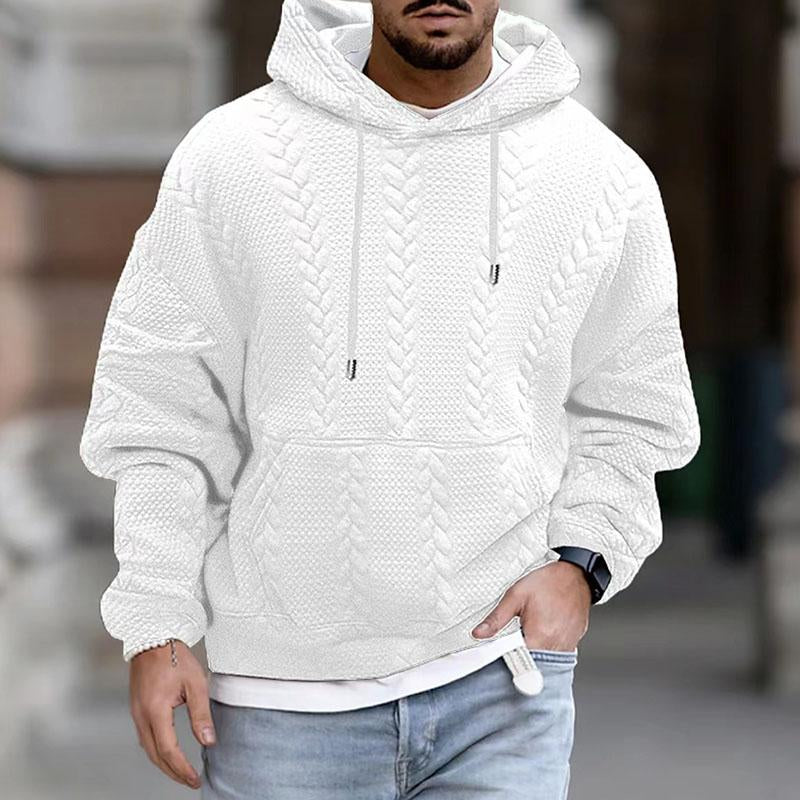 Hooded sweatshirt for men with kangaroo pocket