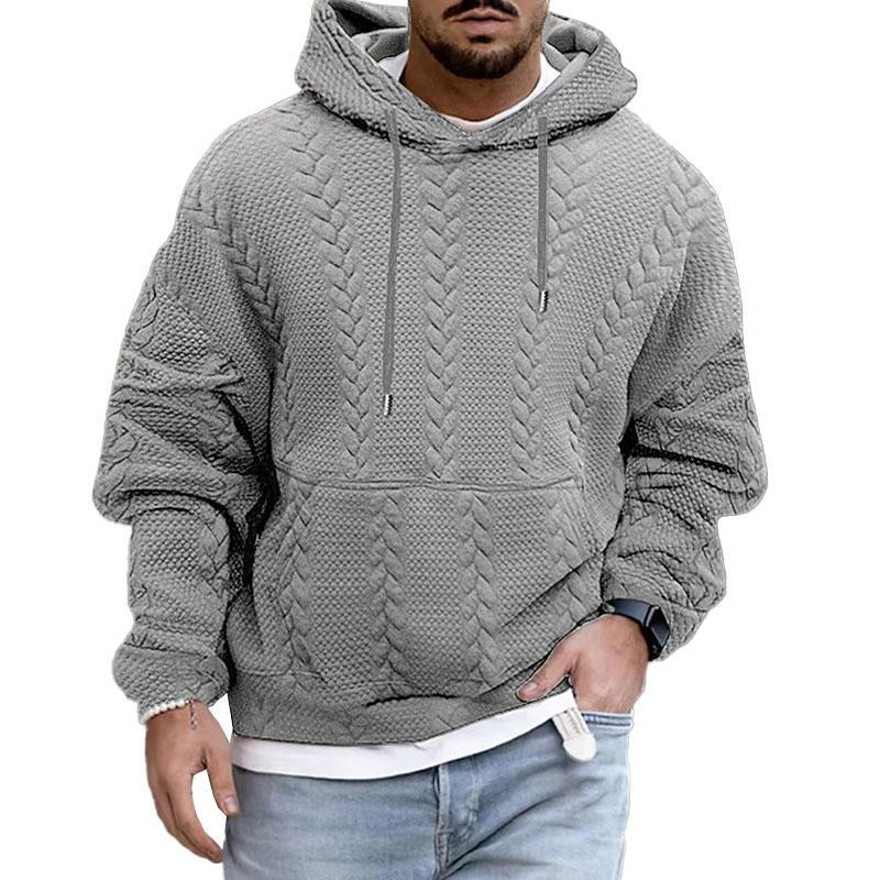 Hooded sweatshirt for men with kangaroo pocket