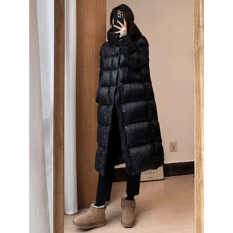 Juliana - Long Hooded Puffer Jacket