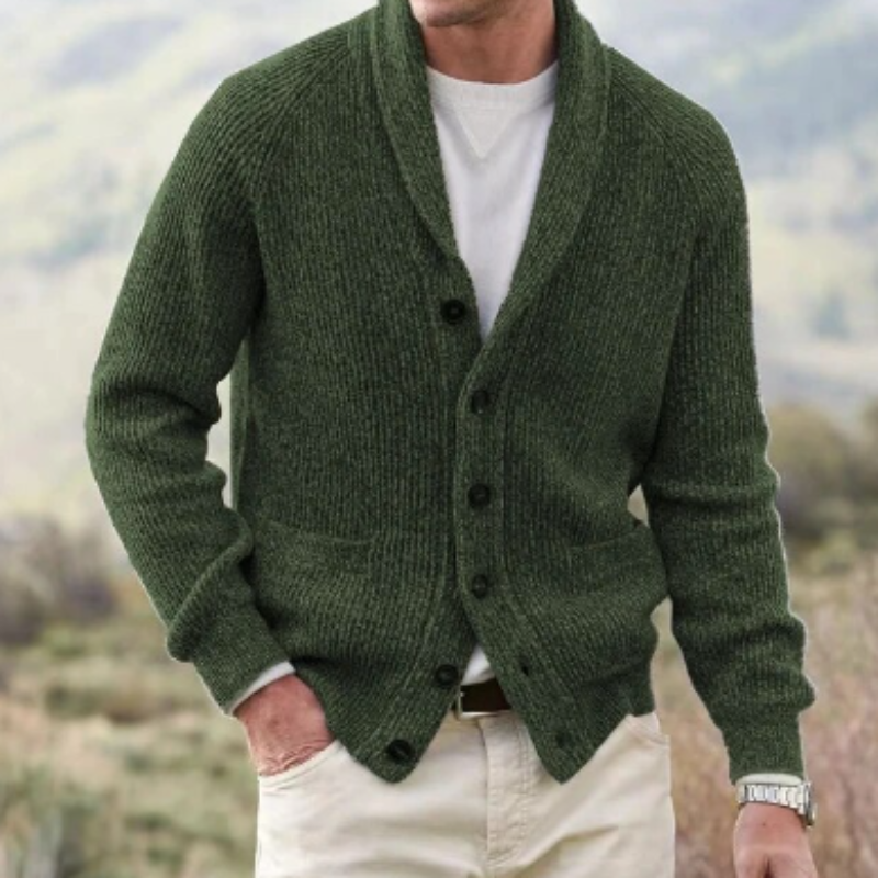 Vintage men's cardigan with V-neck