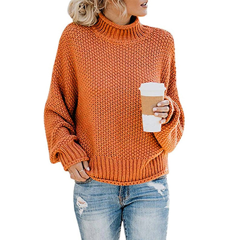 Elegant Mock Neck Jumper for women