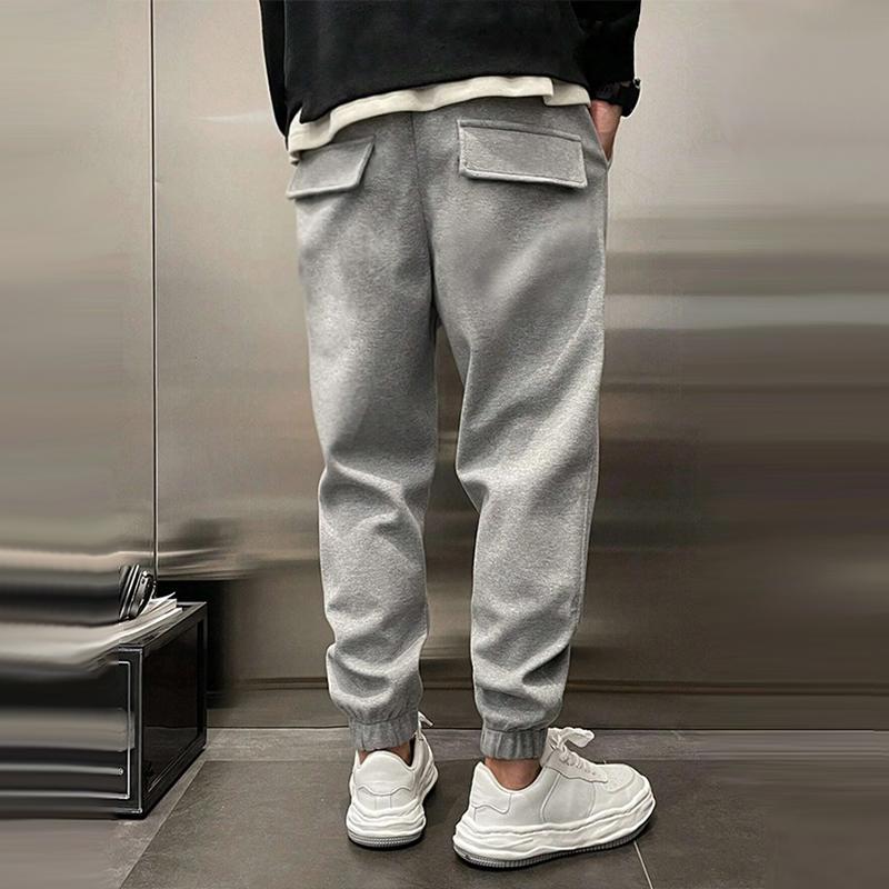 Sporty cotton trousers for men