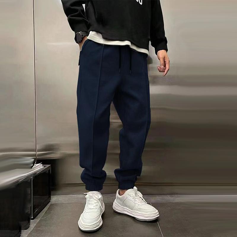 Sporty cotton trousers for men