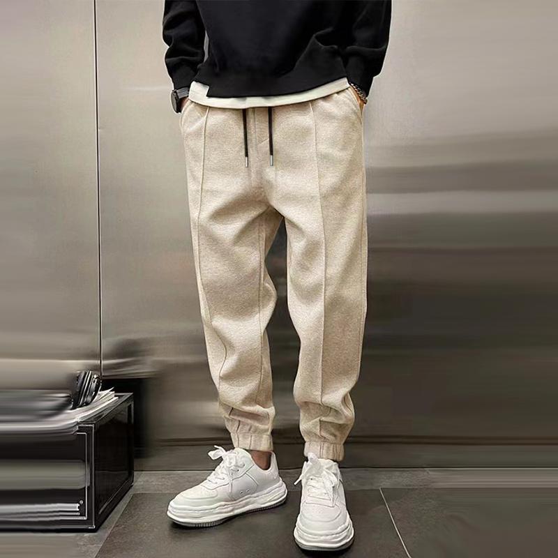 Sporty cotton trousers for men