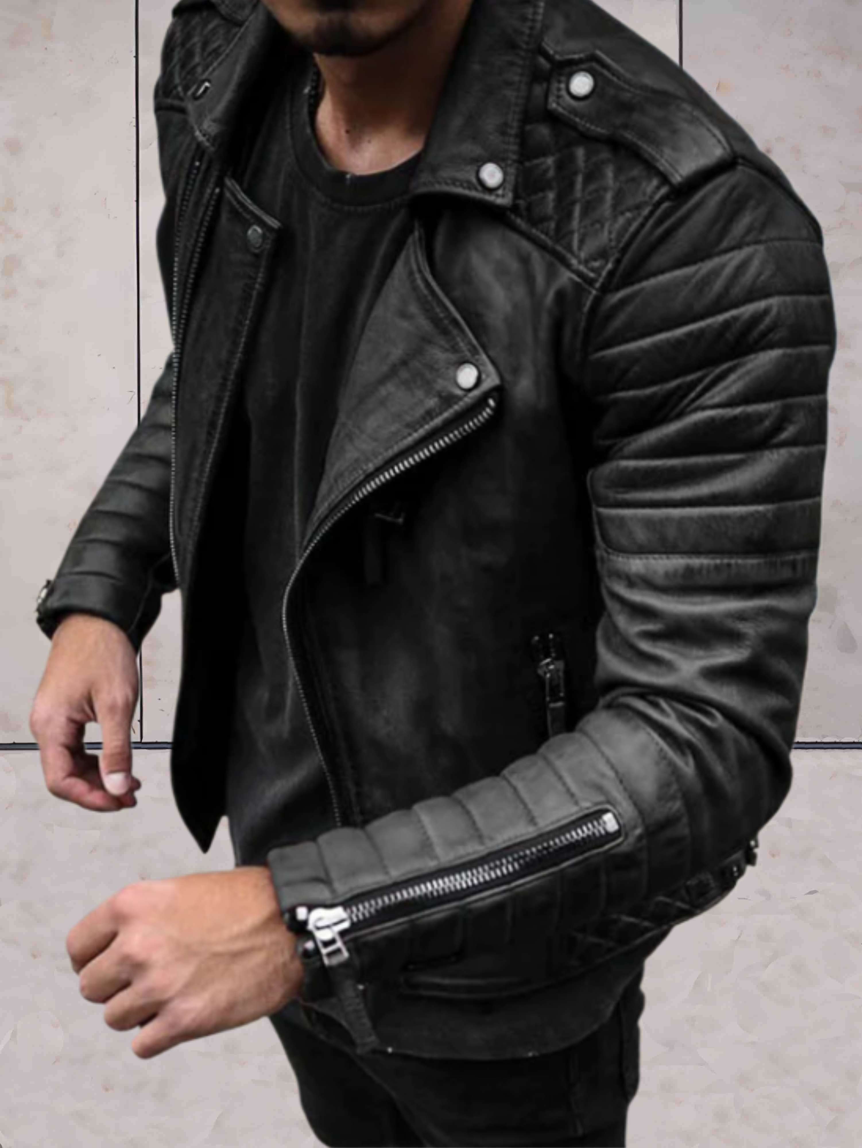 Elegant leather jacket