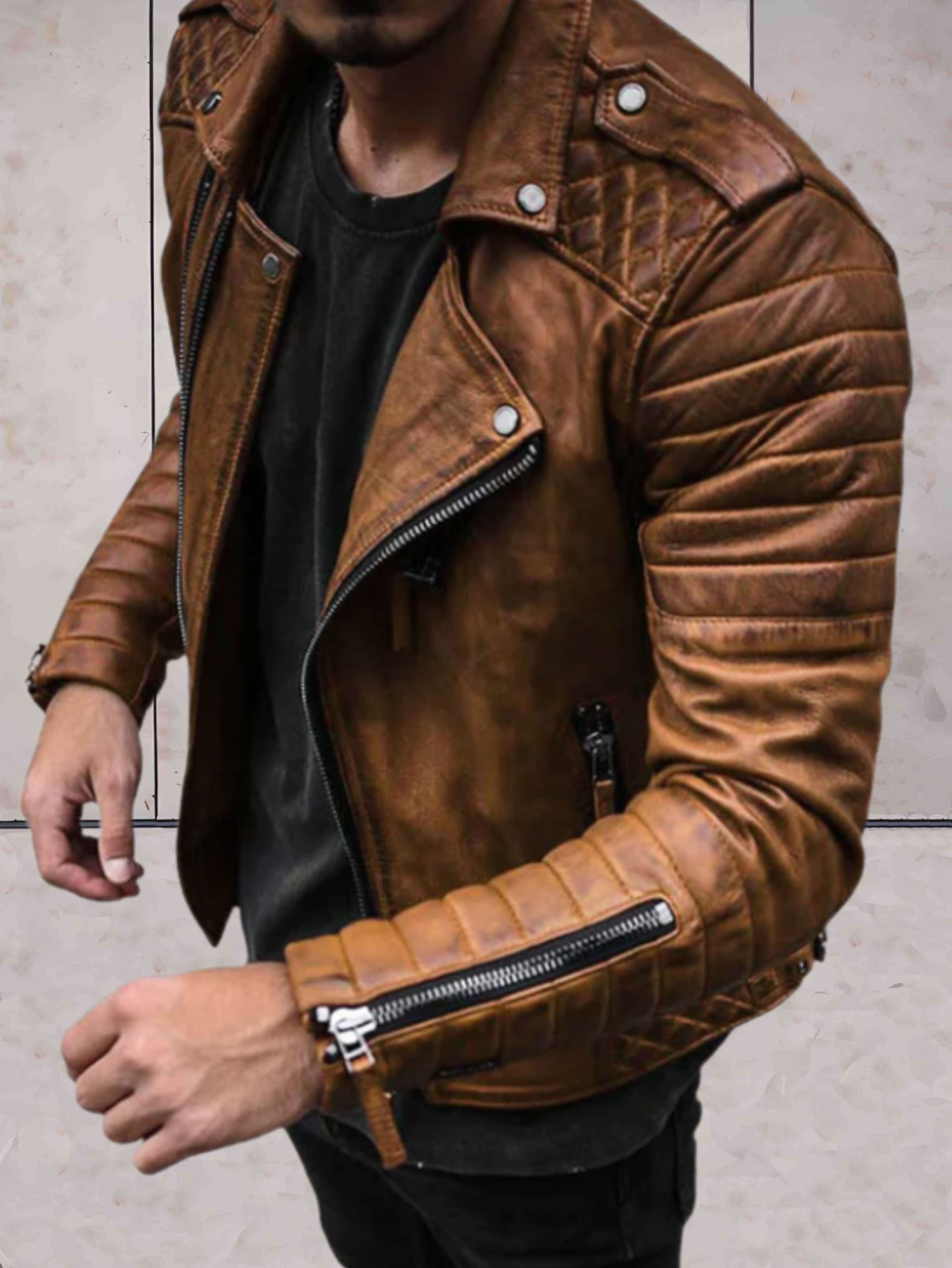 Elegant leather jacket