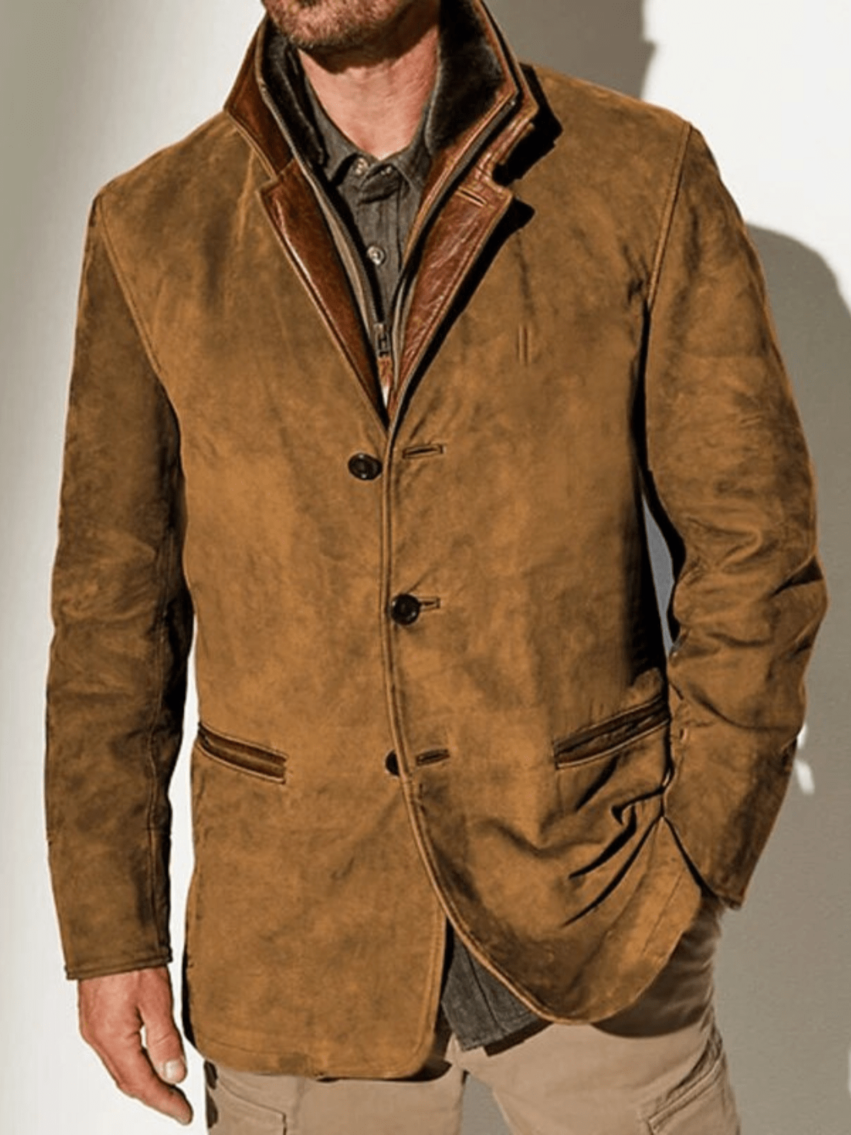 Classic vintage jacket for men