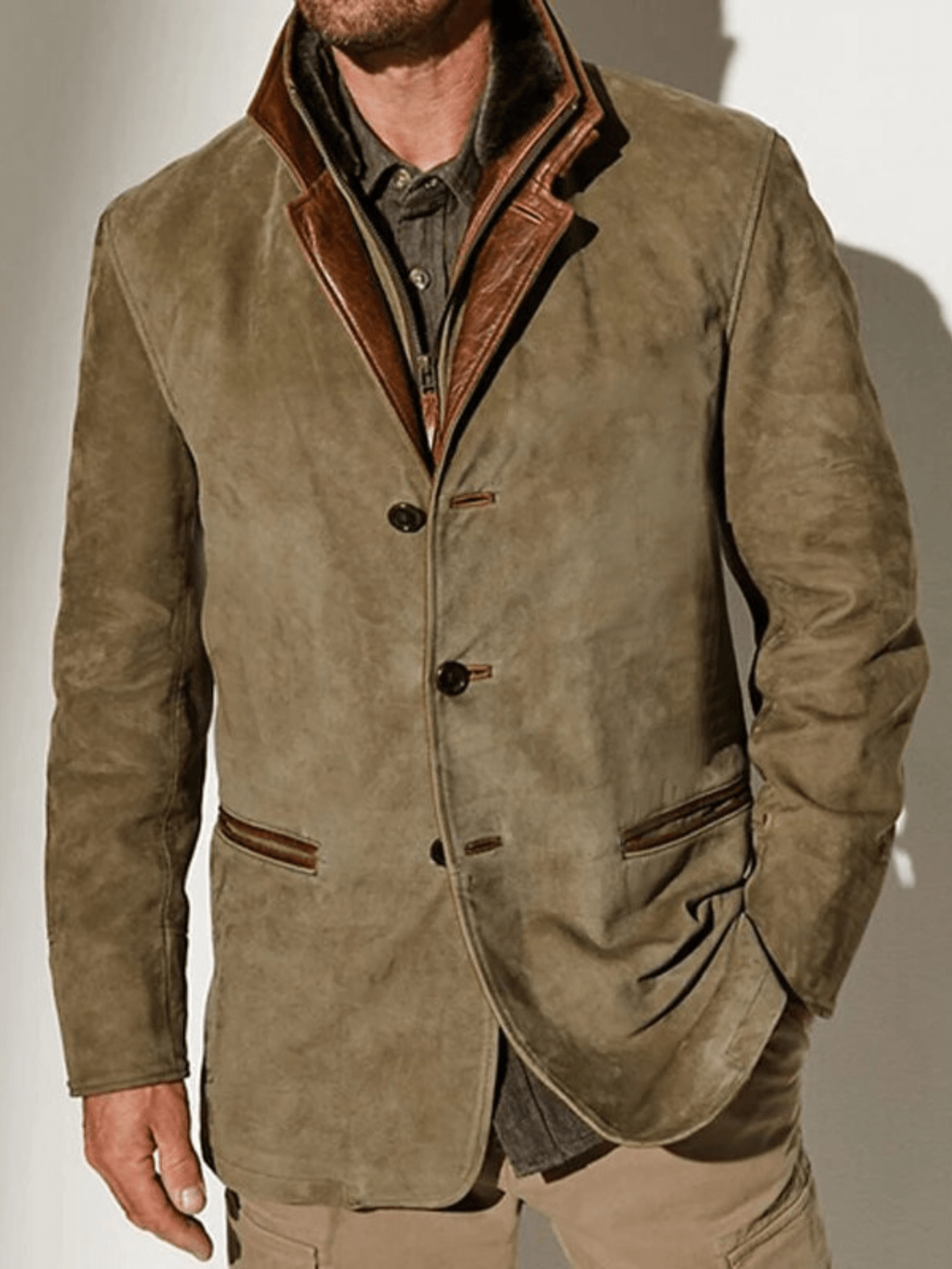 Classic vintage jacket for men